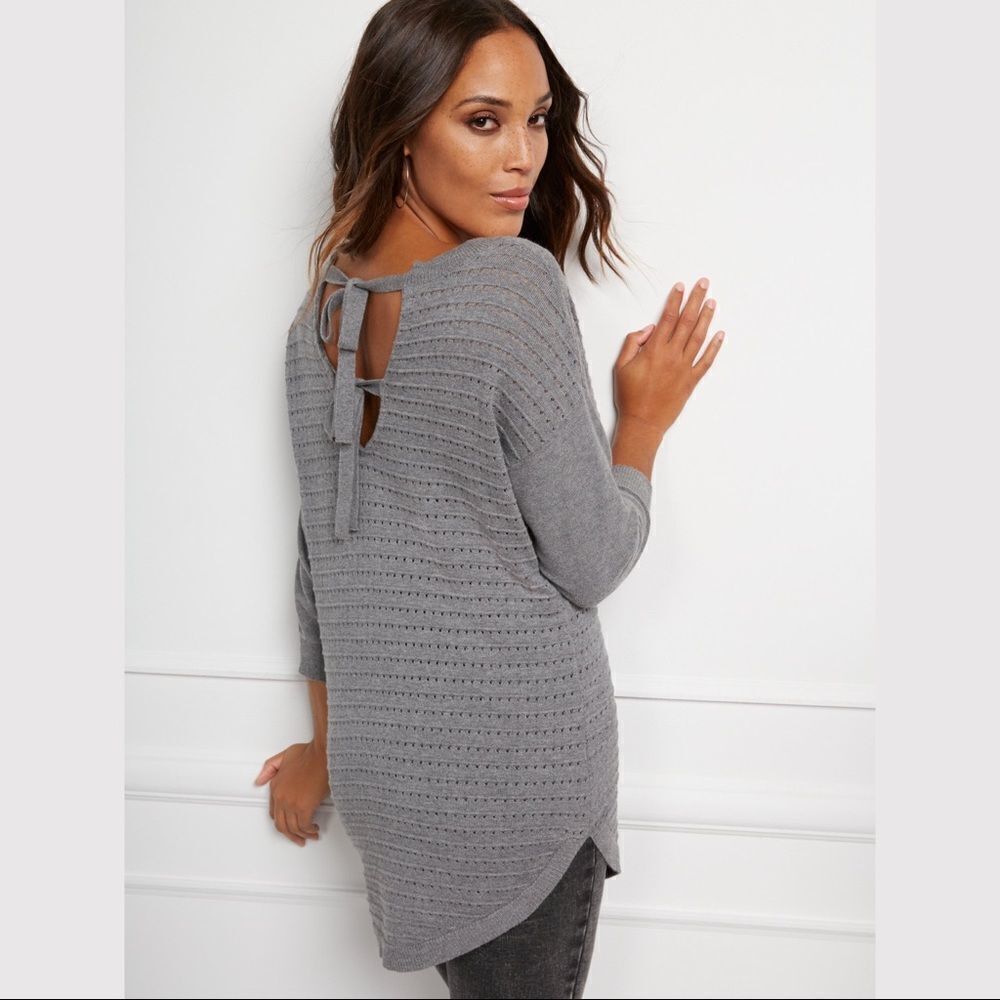 ✨ HP✨BOW-BACK TUNIC SWEATER✨